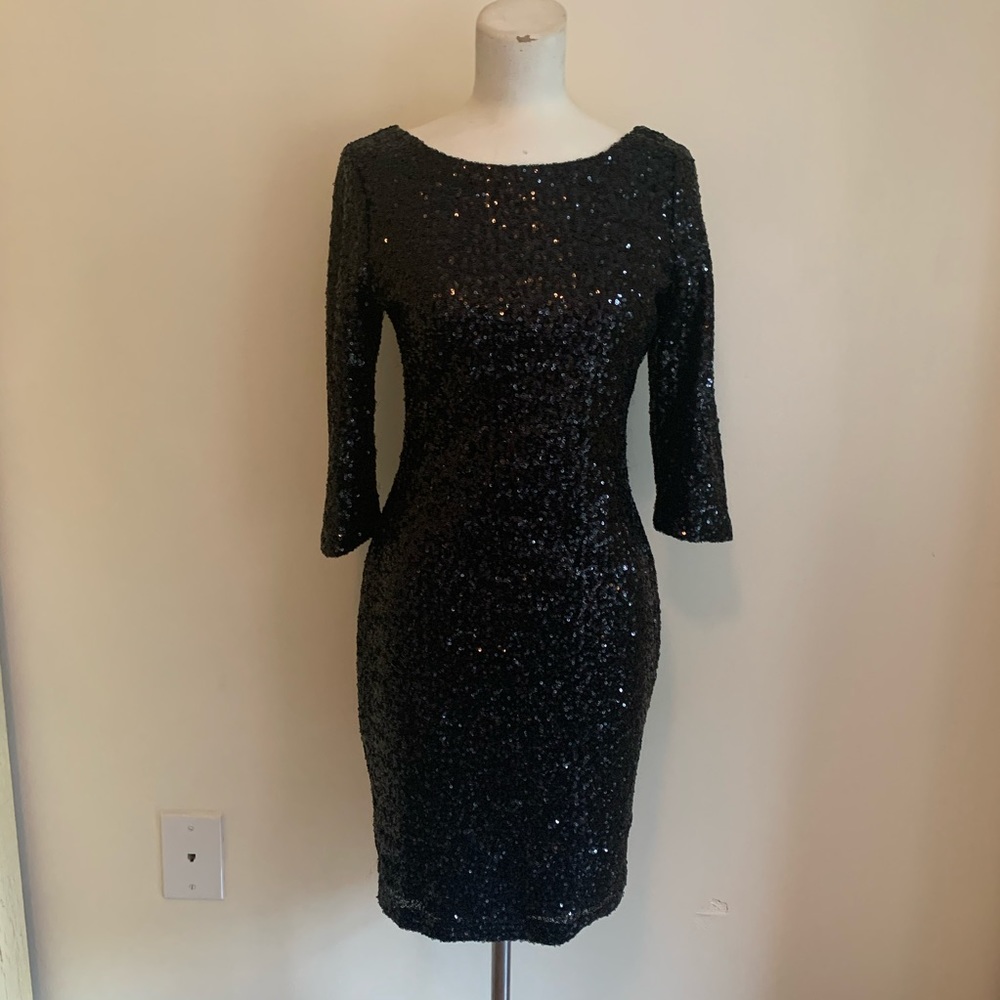 Black Sequin dress LBD